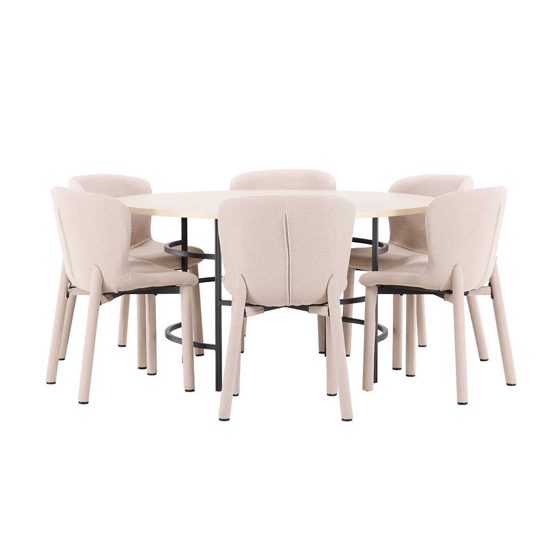 Spisegruppe Venture Home Copenhagen Ø140 cm med 6st Astoria Spisestoler