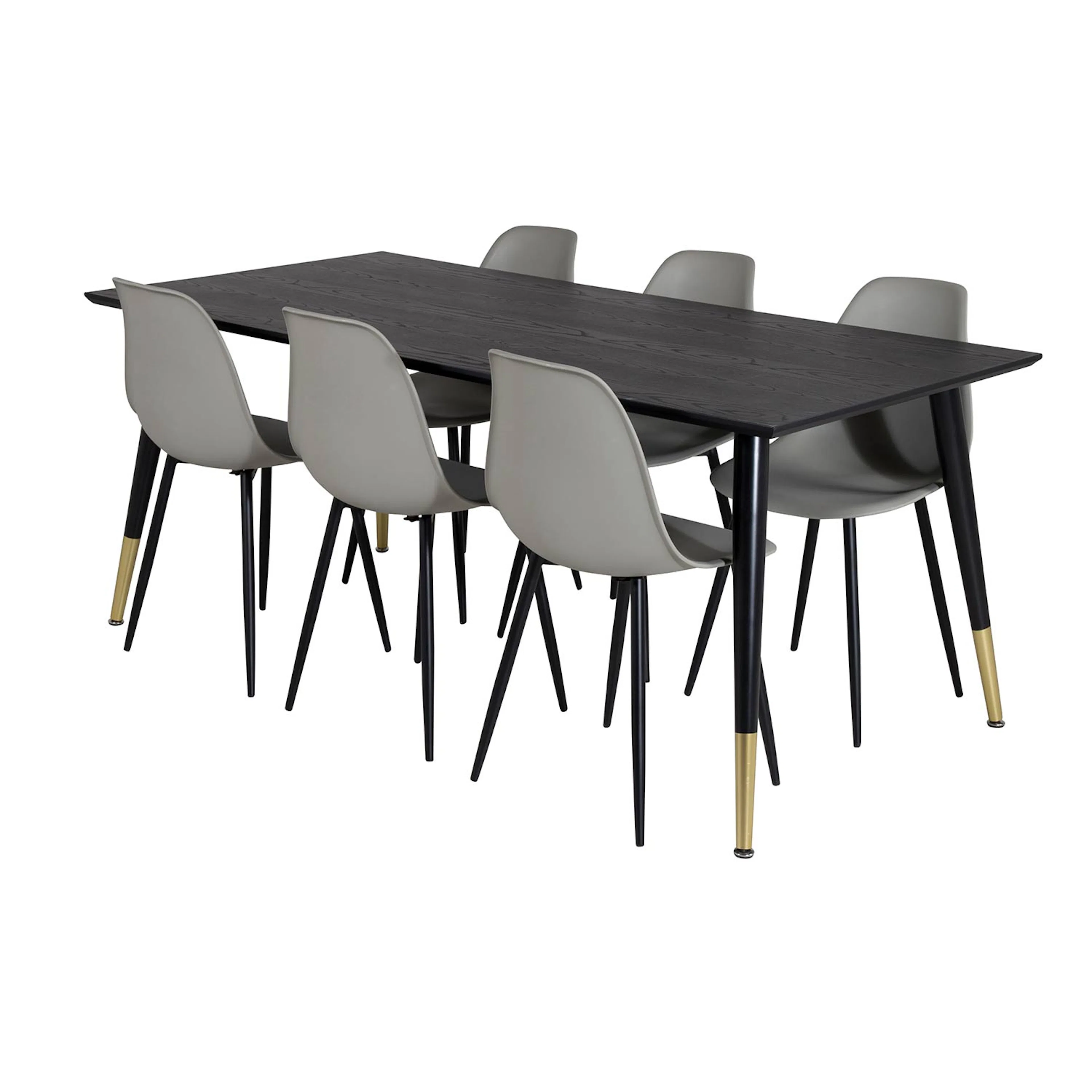 Spisegruppe Venture Home Dipp med 6 Polar Plast Stoler