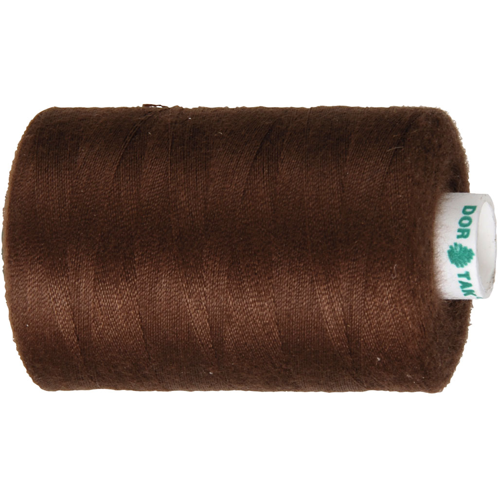Sytråd, brun, L: 1000 yards, 915 m/ 1 rl. Brun