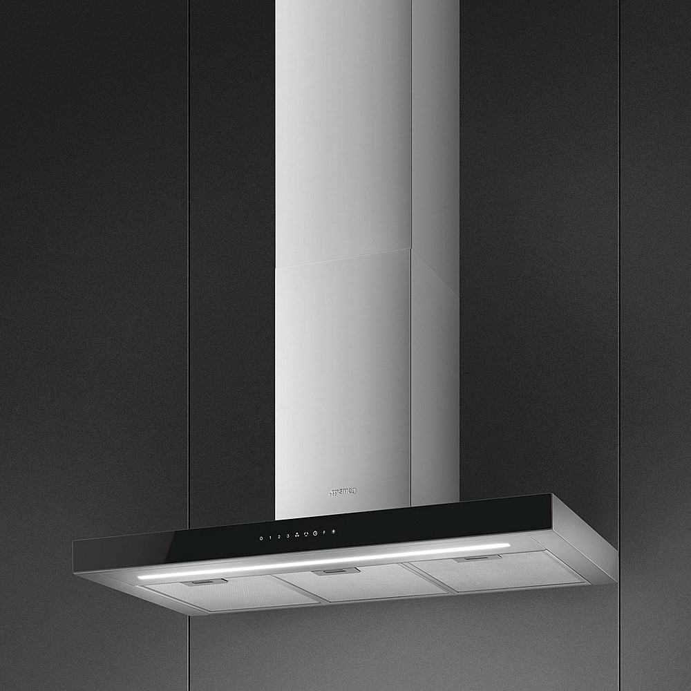 Vegghengt Kjøkkenvifte Smeg KBT9L4VN Rustfri Design med LED og Touchkontroll