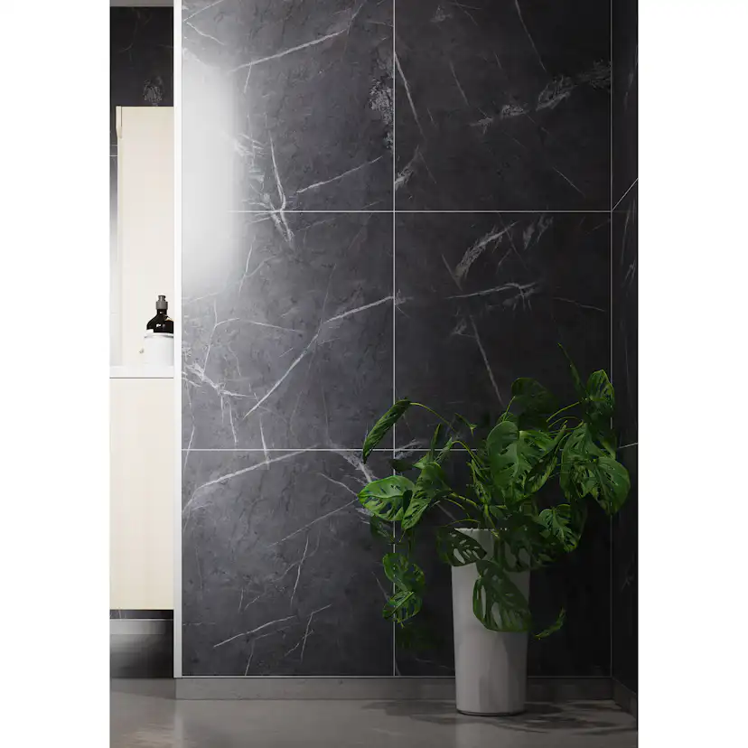 Baderomspanel Fibo 2272-TM6060 Black Marble