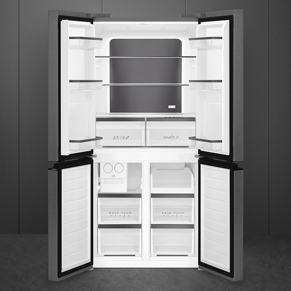 Kombinert Kjøl/Frys Smeg - FQI60KD, Mørkt rustfritt stål