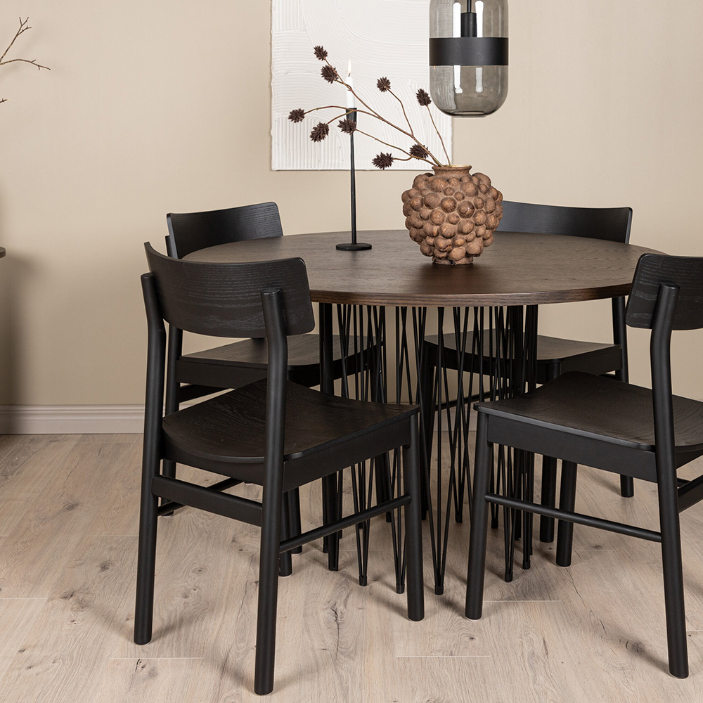 Spisegruppe furniture/fashion Stone med 4 Montros Stoler