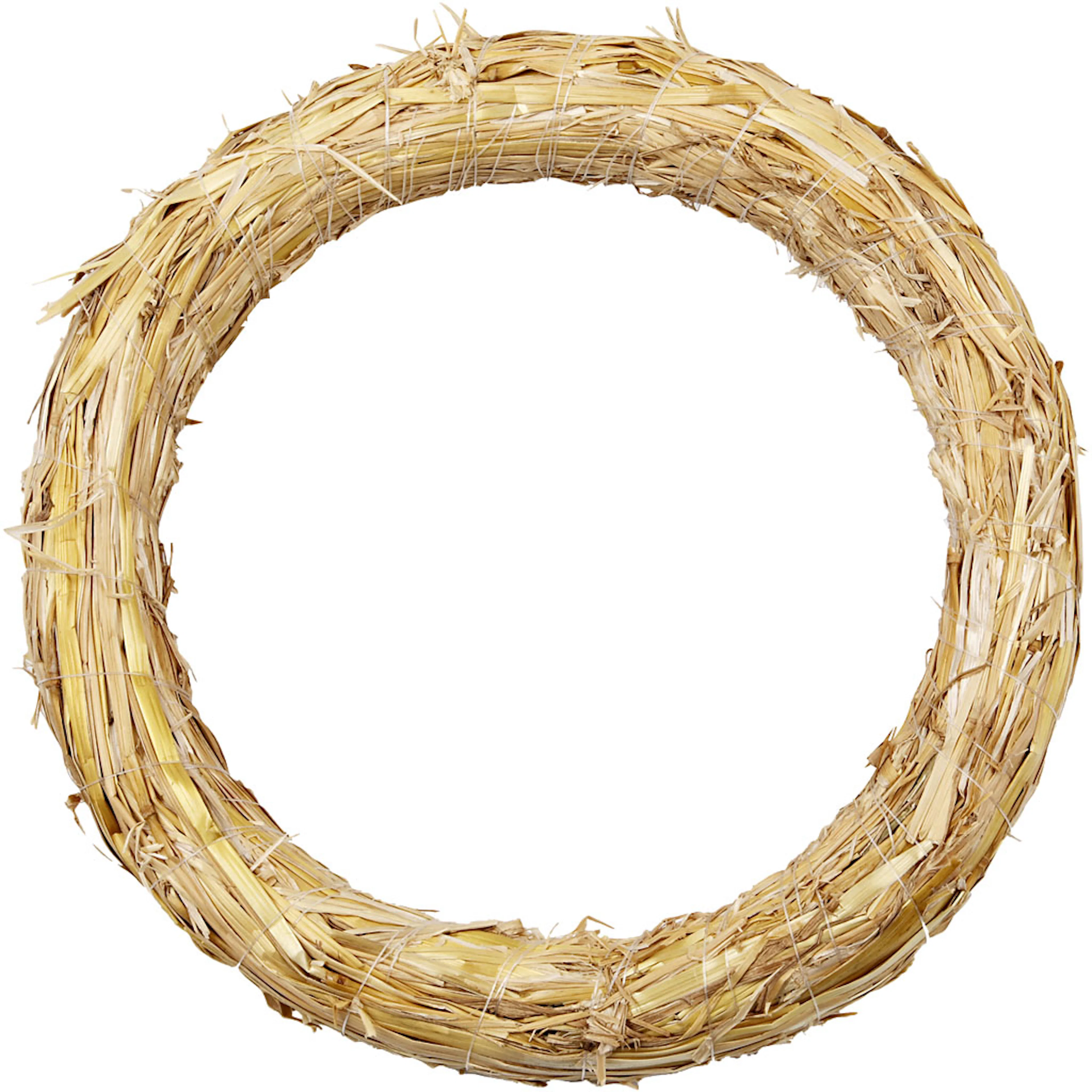 Halmkransar, Dia. 27 cm, tjocklek 3 cm, 1 st. Diameter: 270 mm