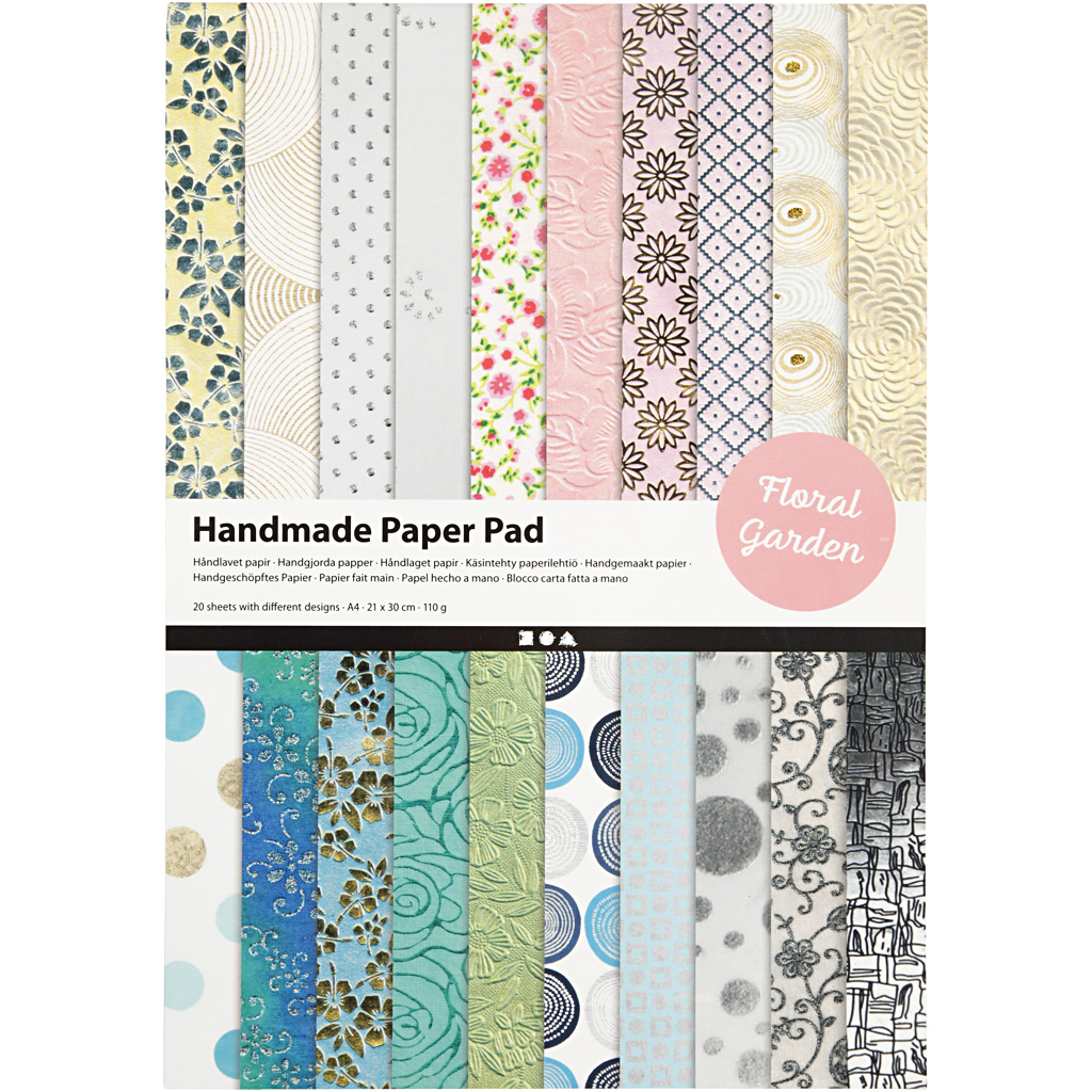 Håndlaget Creativ Company Papir A4 210x297 mm 20 Ark/Pk