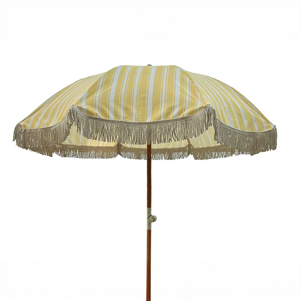 PARASOLL 200 CM, GULMÖNSTRAD Gul