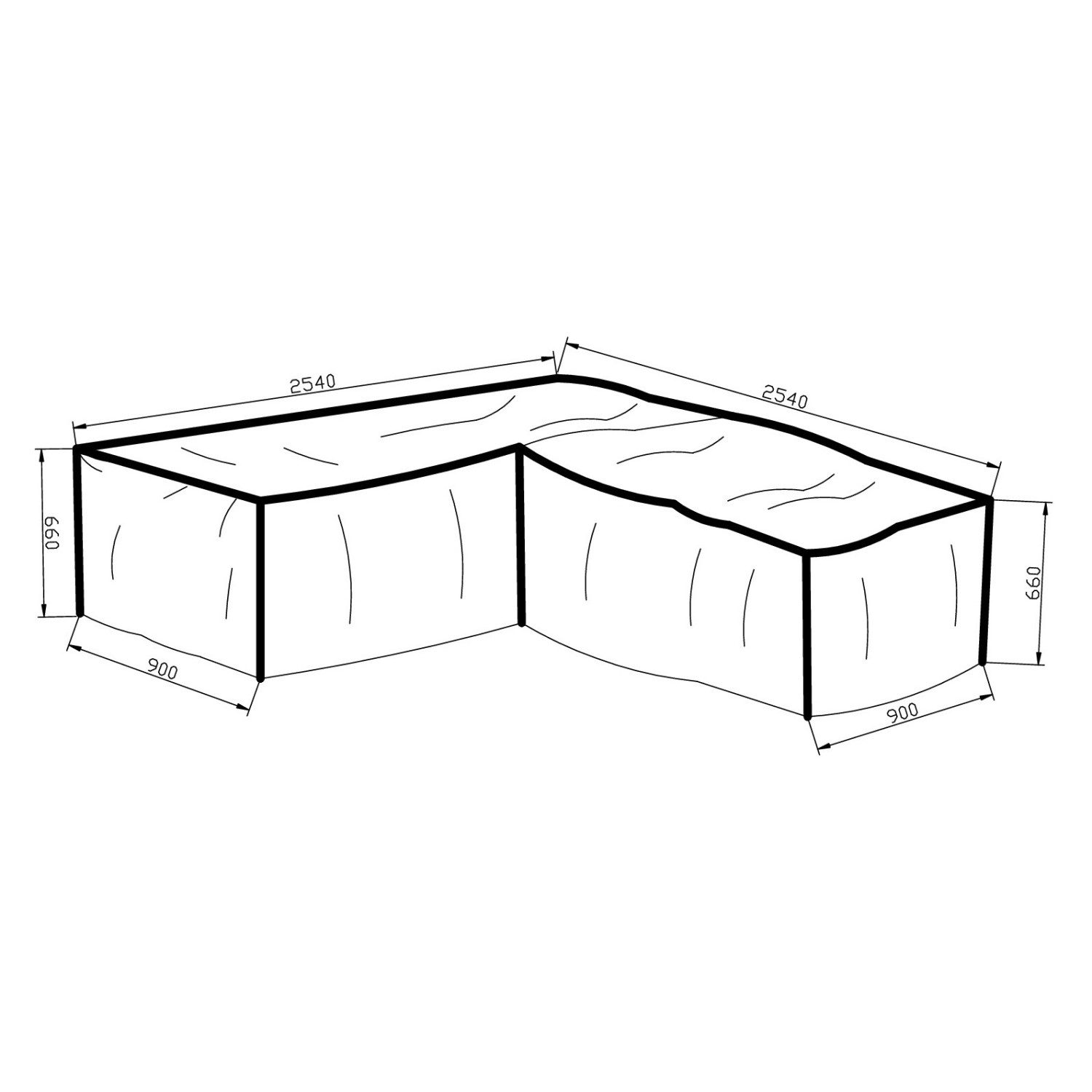 Møbelovertrekk Venture Home L-Form