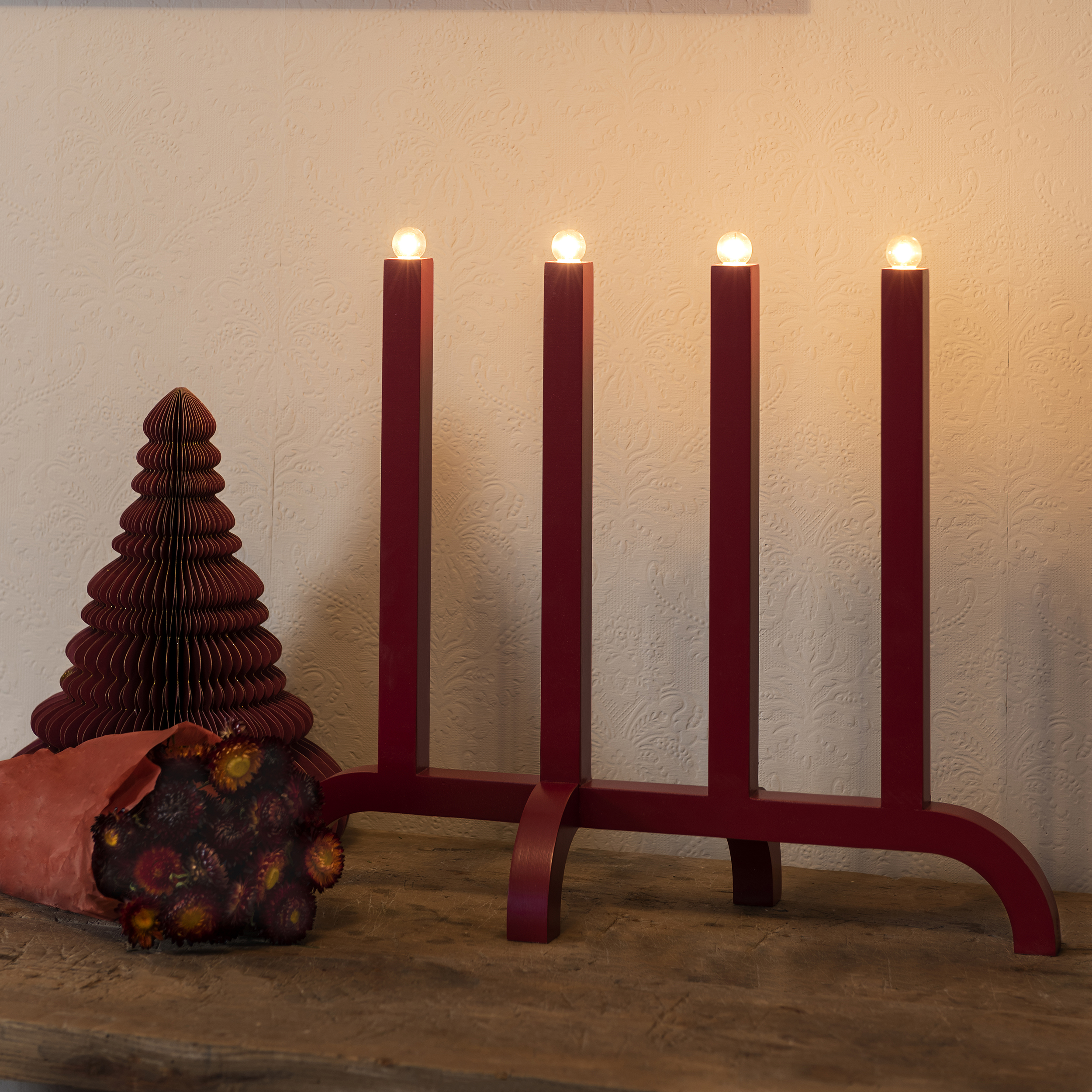 Adventstake Gnosjö Konstsmide 4L Tre