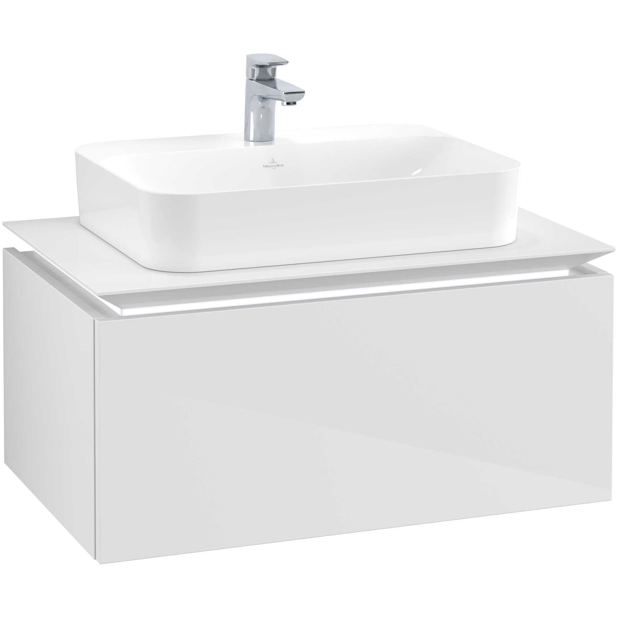 Tvättställsskåp Villeroy & Boch Legato Kompakt med 1 Låda för Ytmonterat Tvättställ från Finion & Memento | badrum - badrumsmobler - tvattstallsskap-och-kommod | KakelKungen
