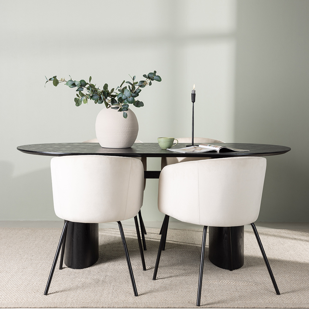 Spisegruppe Venture Home Isolde med 4 stk Berit Stoler