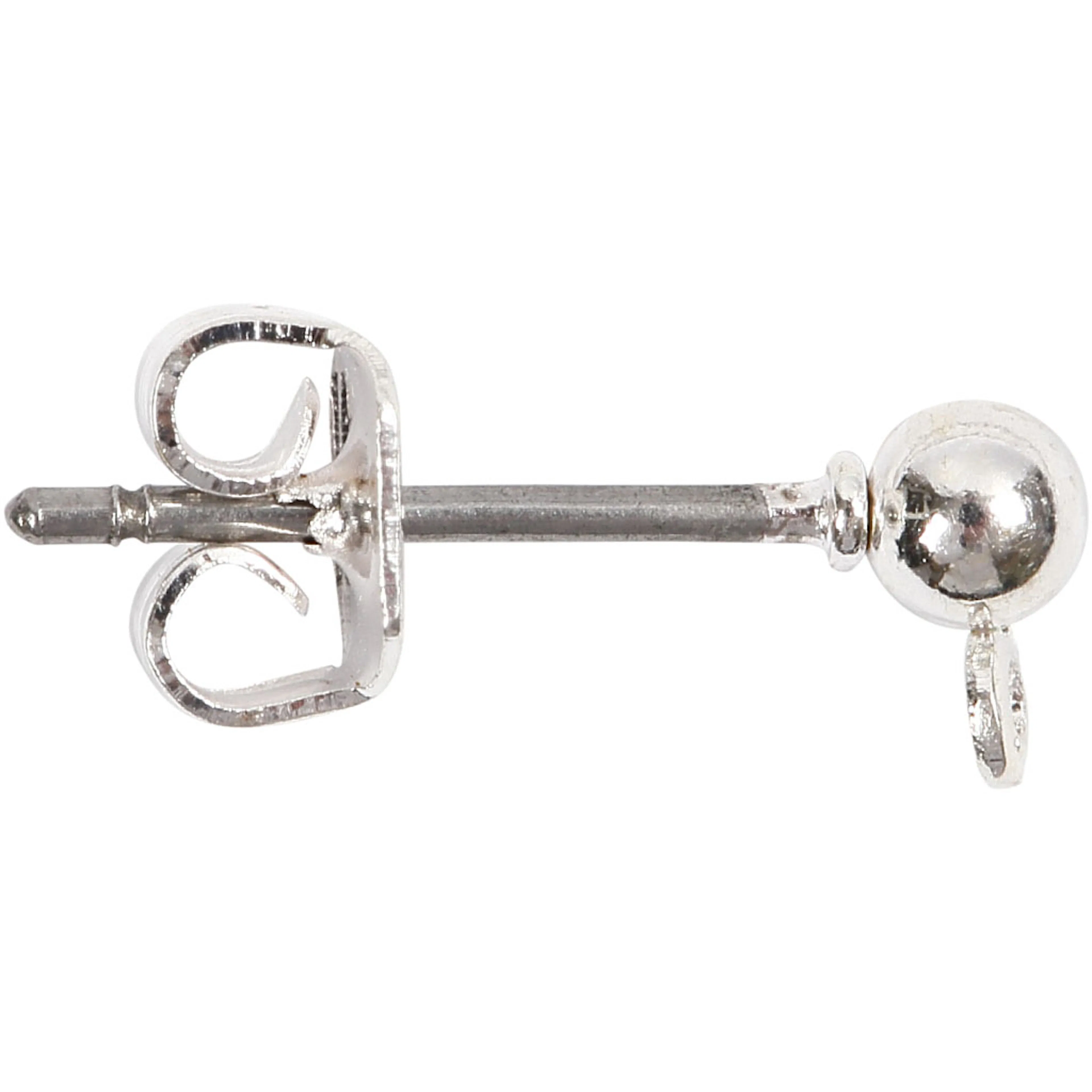 Ørepinner Creativ Company Forsølvet L13 mm 1 Pk