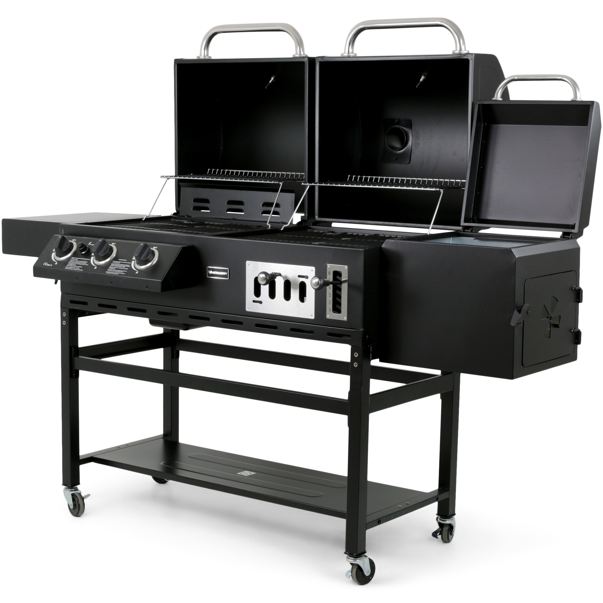 Gass/Kullgrill Metalcraft Cleveland med Røyk