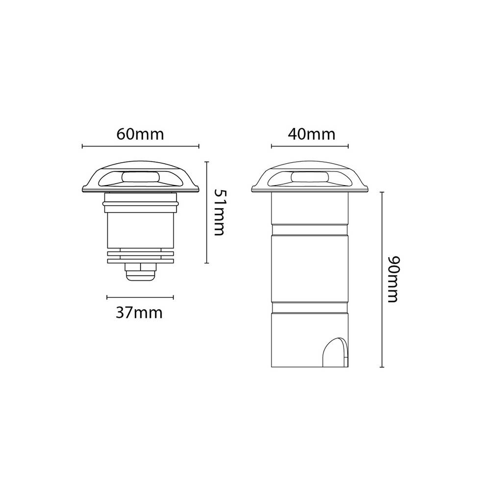 Markbelysning SG ARMATURER Luna Deco 3O