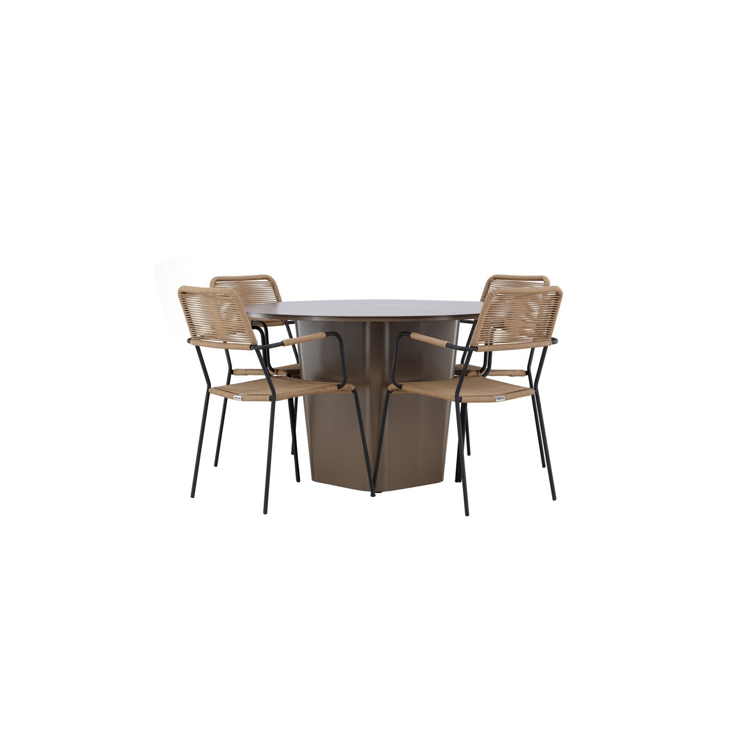Hagegruppe Venture Home Santa Fe med 4 Lindos Lenestoler