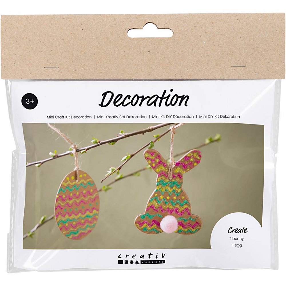 Hobbysett Creativ Company Mini DIY Kit Dekorasjon Egg og Kanin