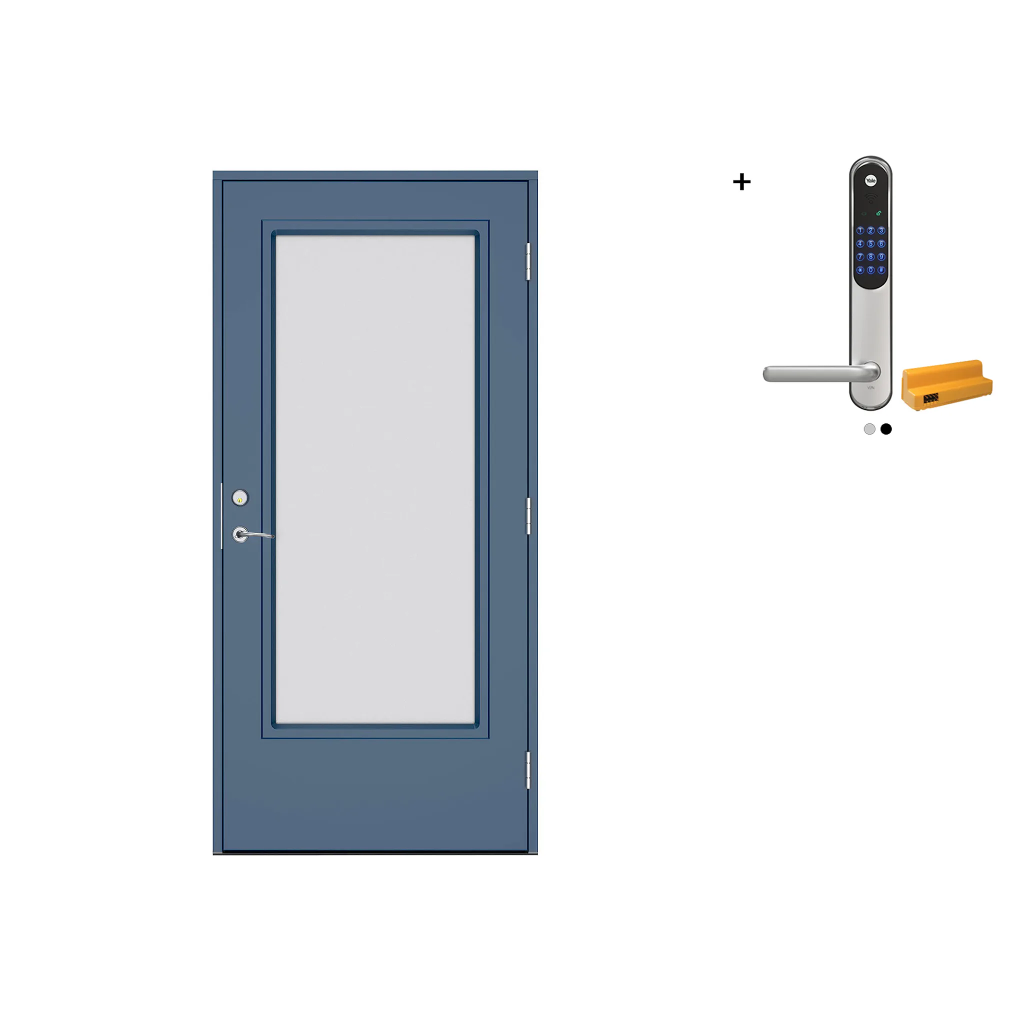 Ytterdør Swedoor Advance-Line Vision Lumina med Yale Entrus