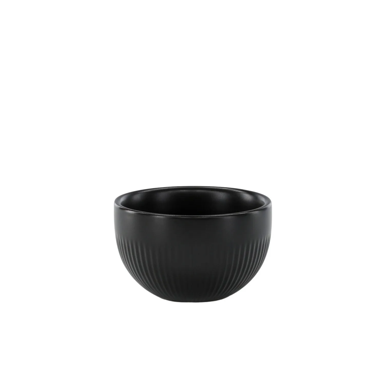 Posh Candlestick - Matte Black - W9*H6cm Sort, Diamter: 90 mm
