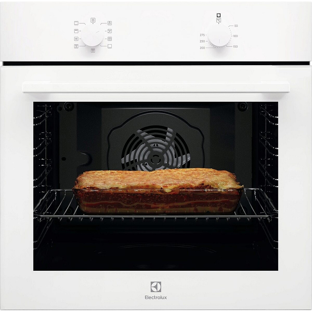 Innbyggingsovn Electrolux EOB105V Hvit med Varmluft og AquaClean