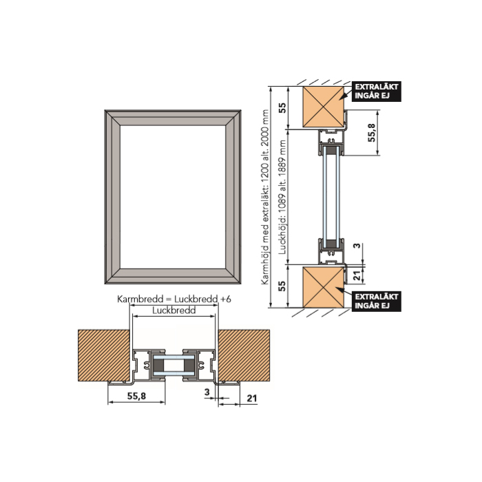 Fast Vindusparti Landskap Robust Vår og Høst
