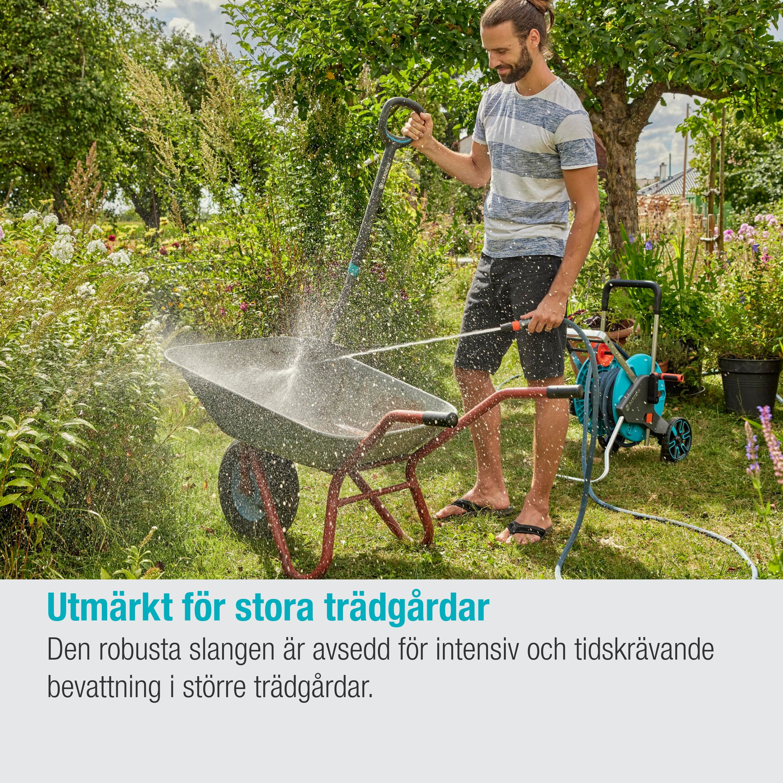 Tekstilslange Gardena Liano Xtreme 30 m Sett med Stråledyse