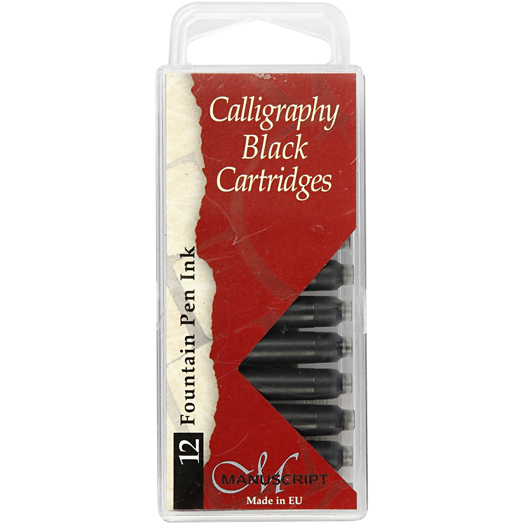 Kalligrafi Creativ Company Refill Svart 12 stk/1 Pk