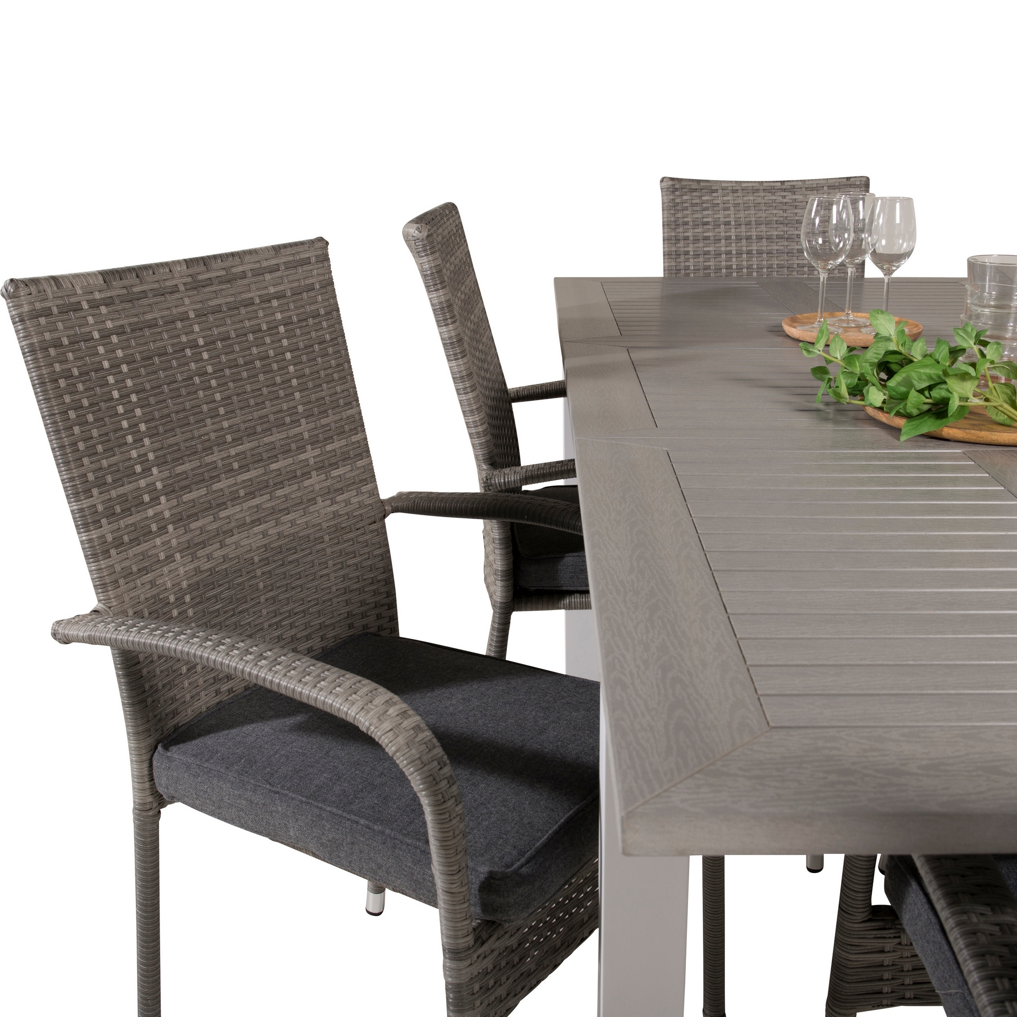 Spisegruppe Venture Home Aleyna 152/210 med 6 Asta Stoler
