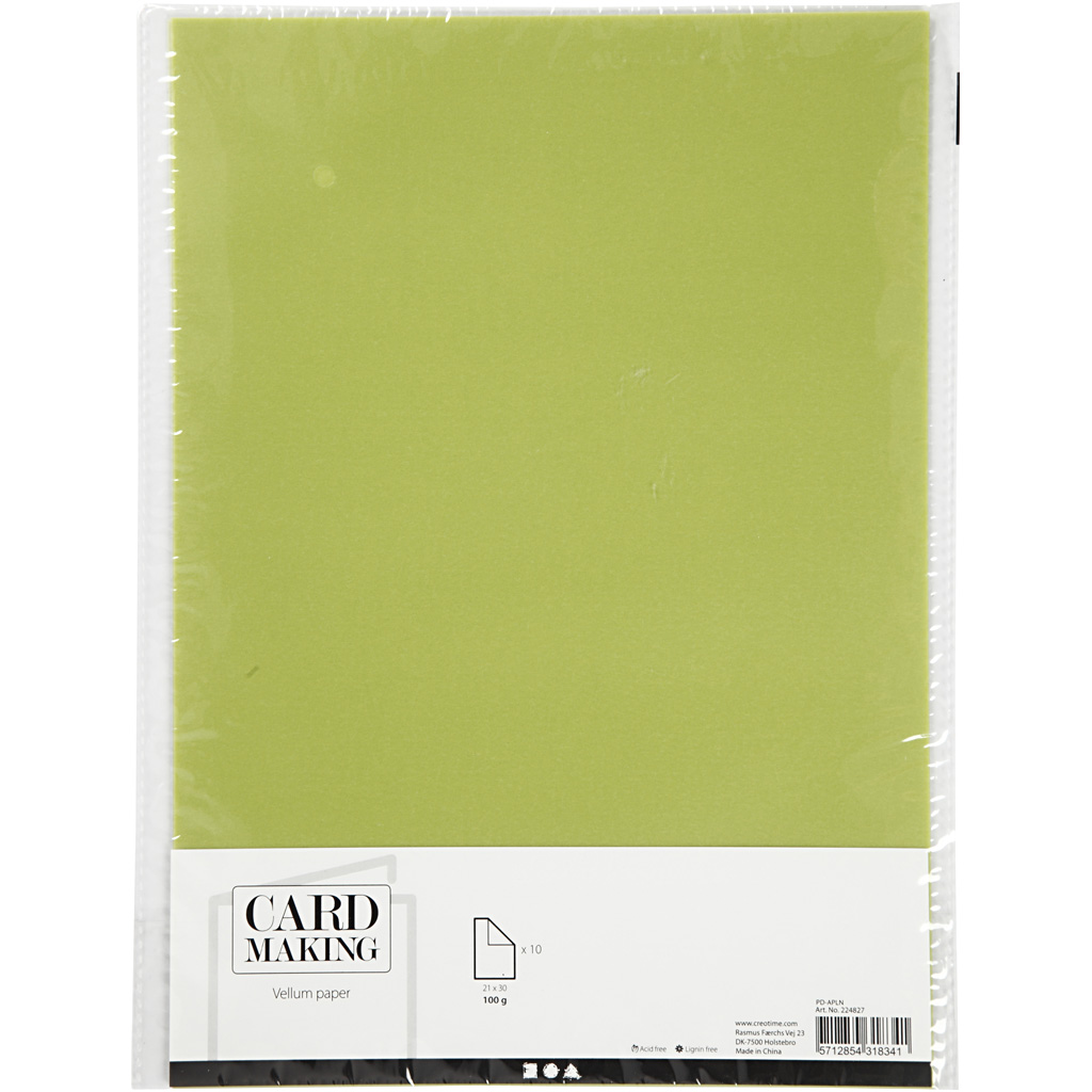 Vellumpapir Creativ Company A4 210x297 mm 10 Ark/1 Pk