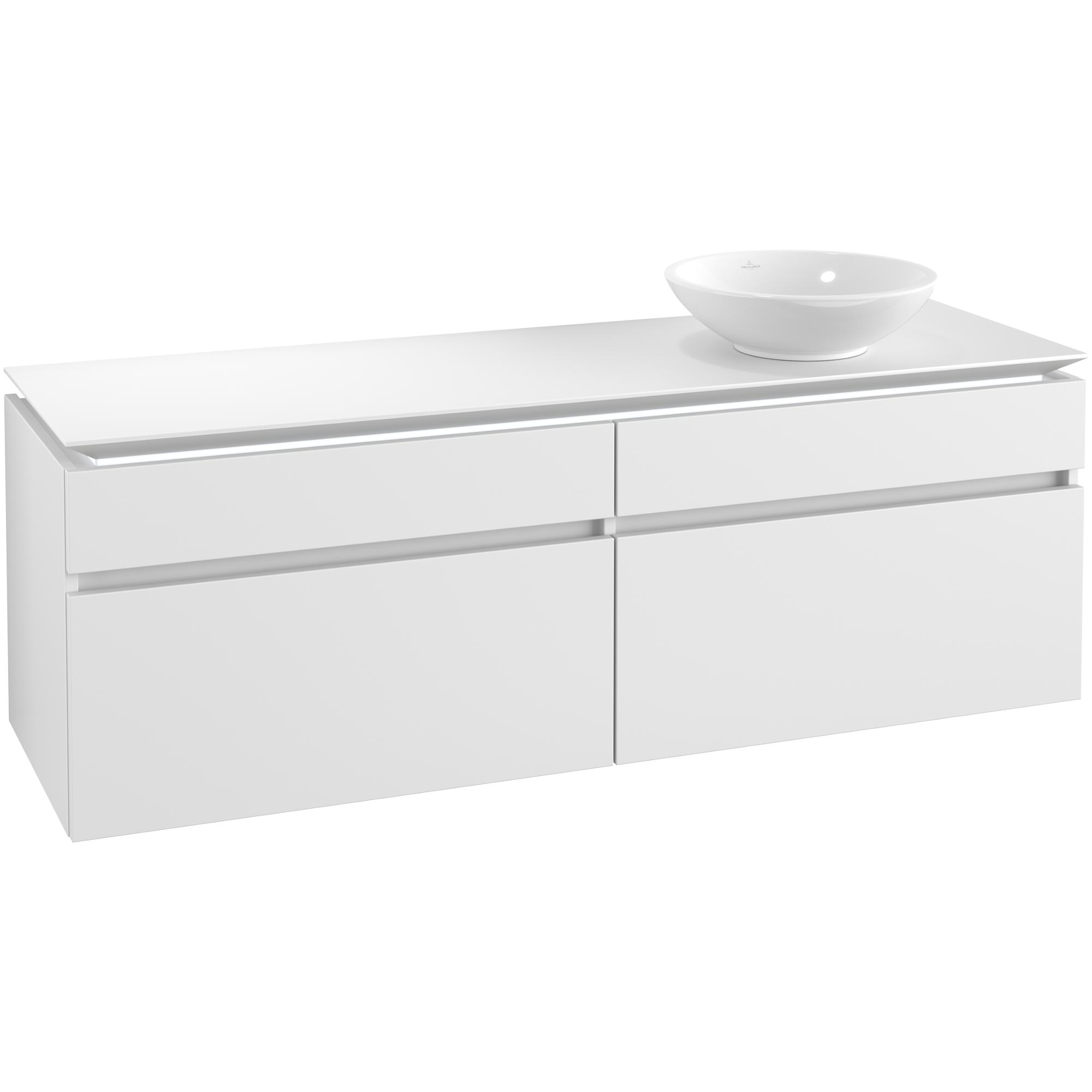 Tvättställsskåp Villeroy & Boch Legato 1600 med 4 Lådor för Fristående Tvättställ | badrum - badrumsmobler - tvattstallsskap-och-kommod | KakelKungen