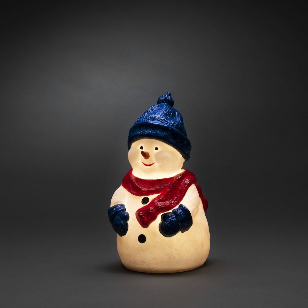 Dekorasjonsfigur Gnosjö Konstsmide Snømann LED