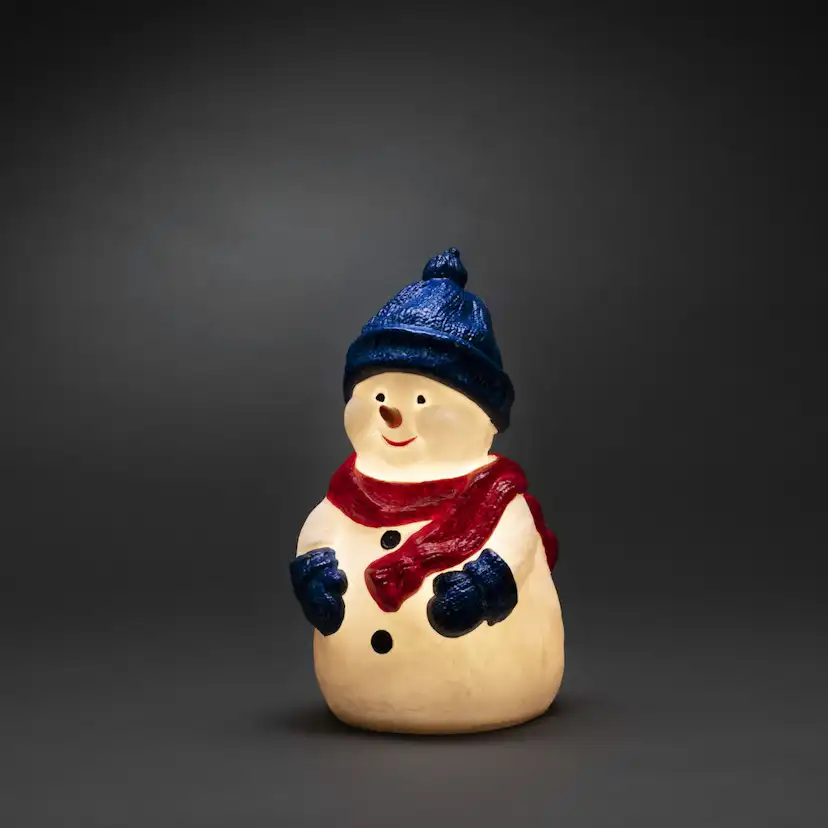 Dekorasjonsfigur Gnosjö Konstsmide Snømann LED