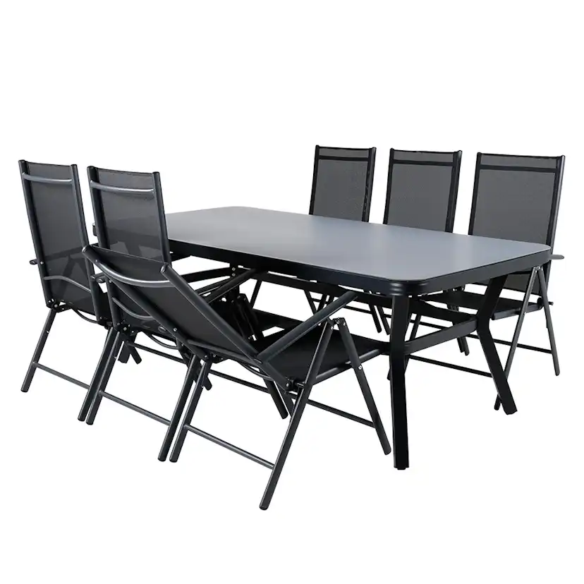 Spisegruppe Venture Home Vyn med 6 Bend Spisestoler