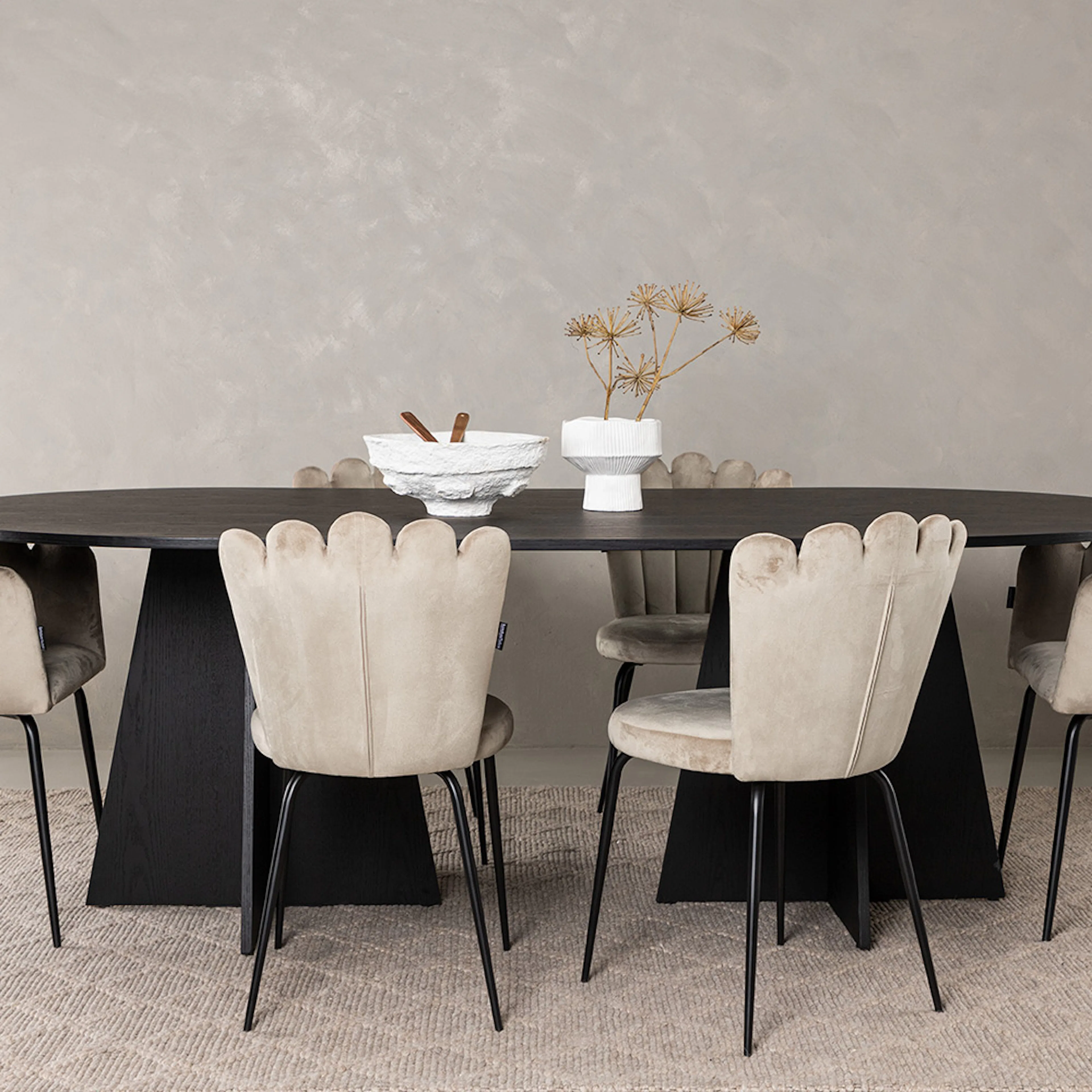 Spisegruppe Venture Home Bootcut med 4 Limhamn Light Stoler