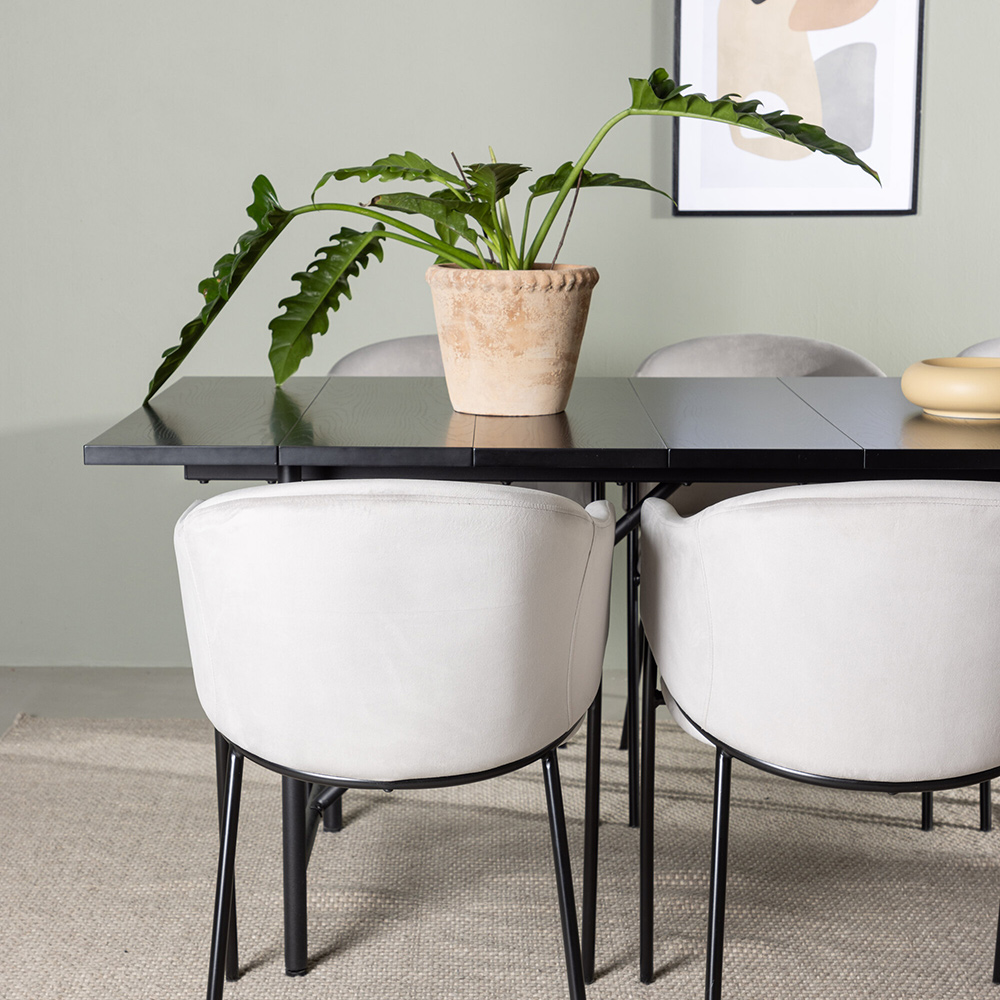 Spisegruppe Venture Home Astrid med 6 Evelina Stoler