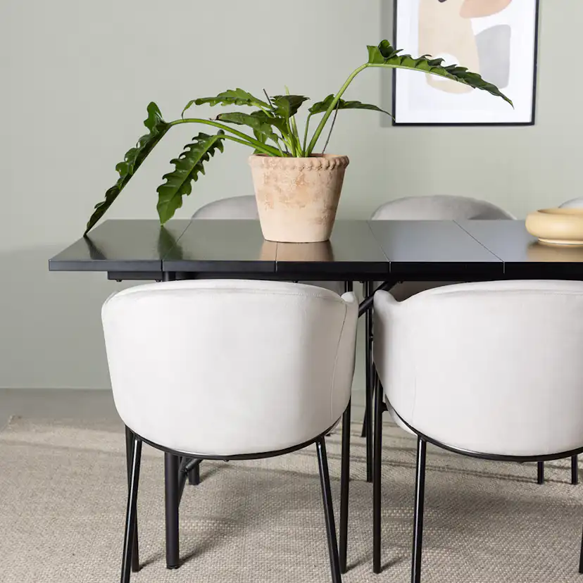 Spisegruppe Venture Home Astrid med 6 Evelina Stoler