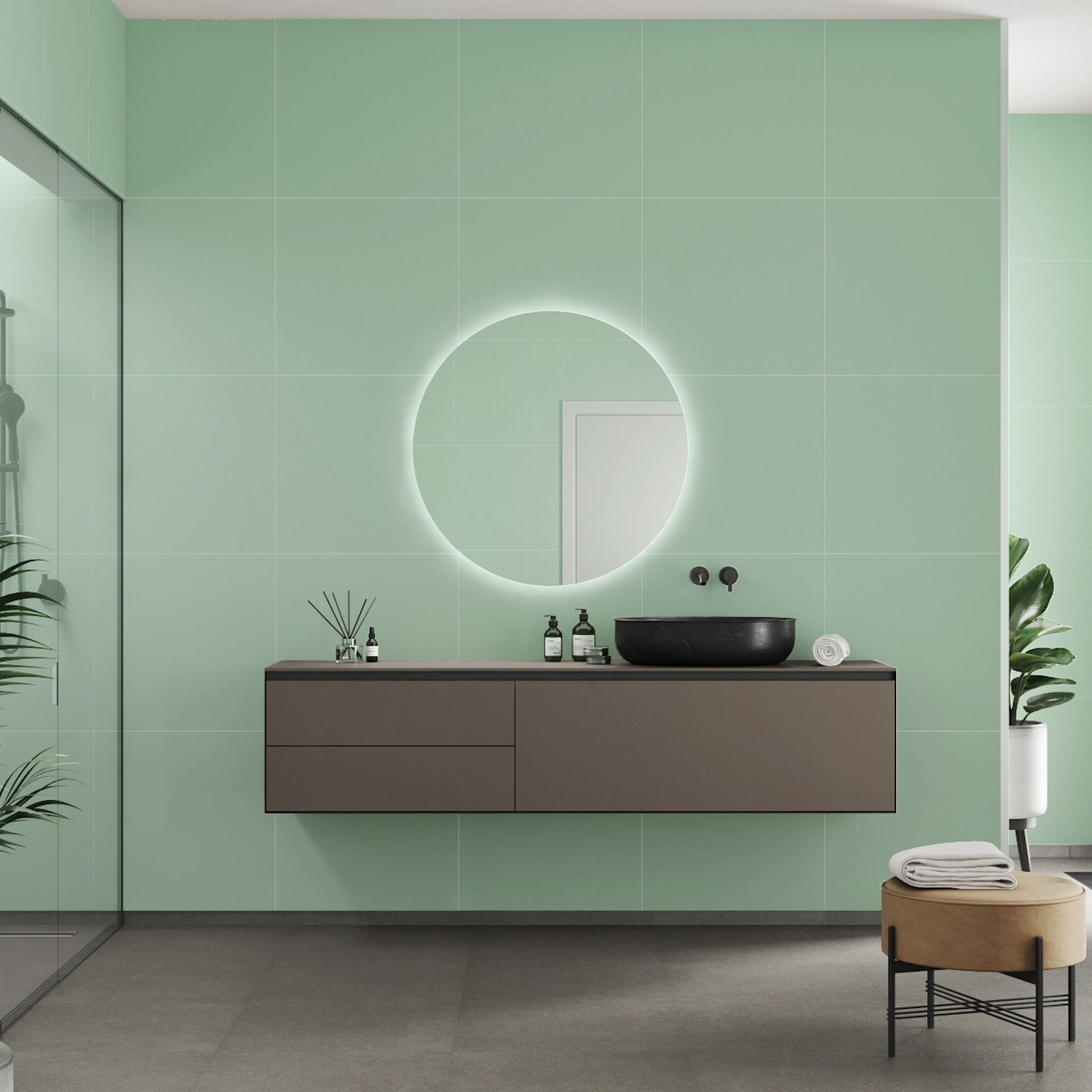 Baderomspanel Fibo 3085-6060 EM Light Green