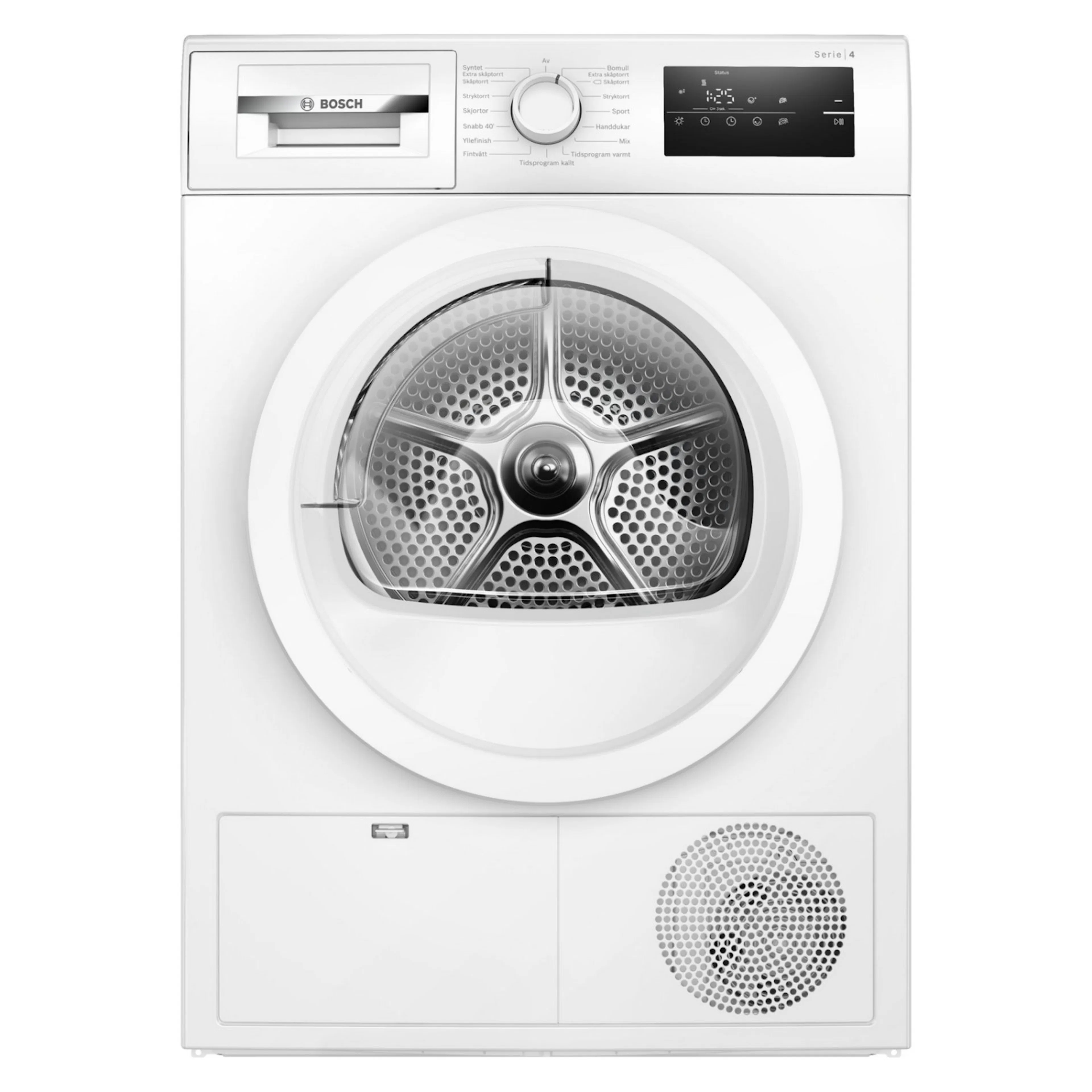 Varmepumpetørketrommel Bosch WTH85VL5SN Serie 4