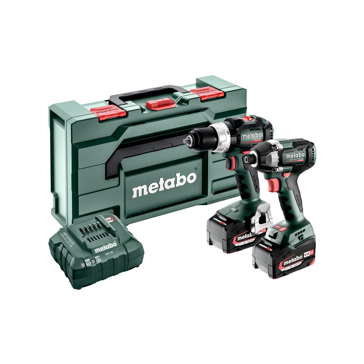 Combosett Metabo 18V SB LT BL + SSDLT 200 BL 2X5,2AH MB