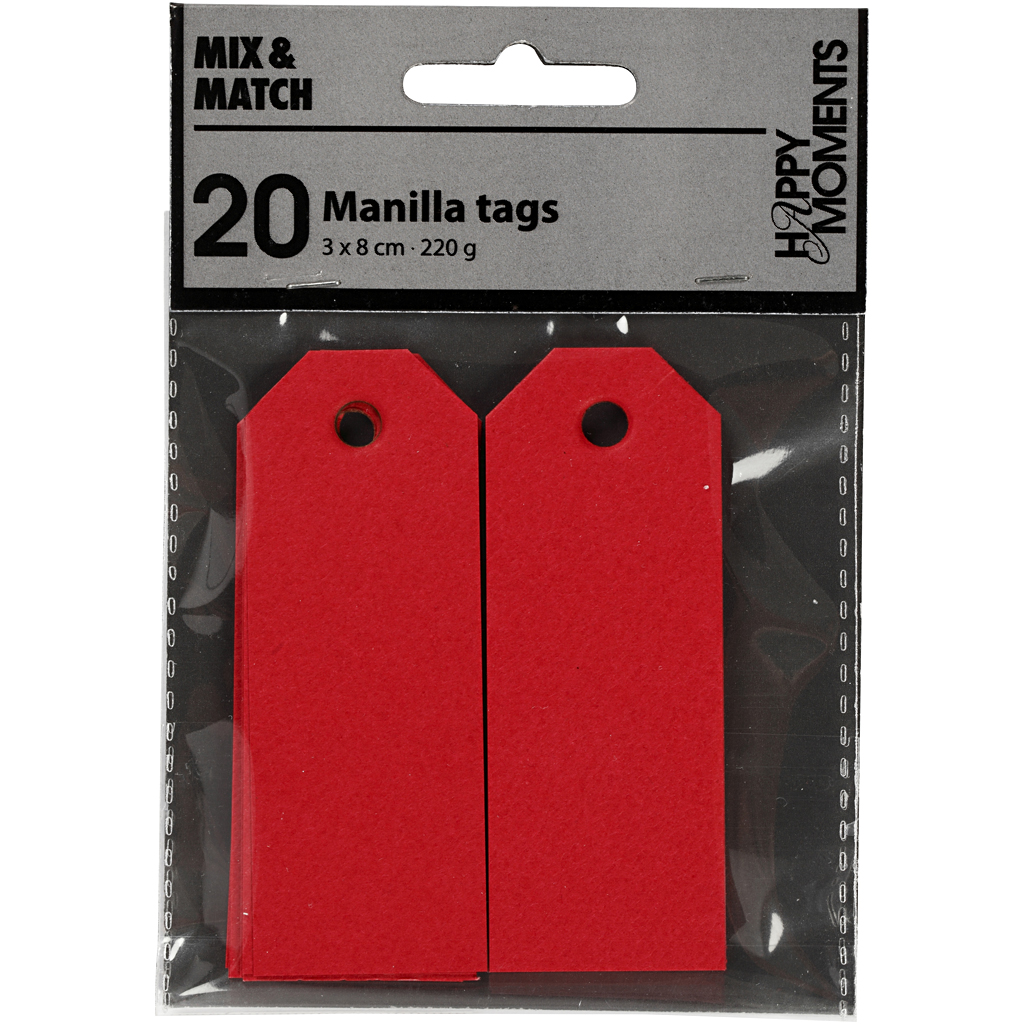 Manillamerker Creativ Company Str 3x8 cm 220 g 20 St/1 Pk
