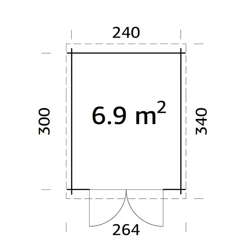 Gjestehytte Palmako Ella 6,9 M2
