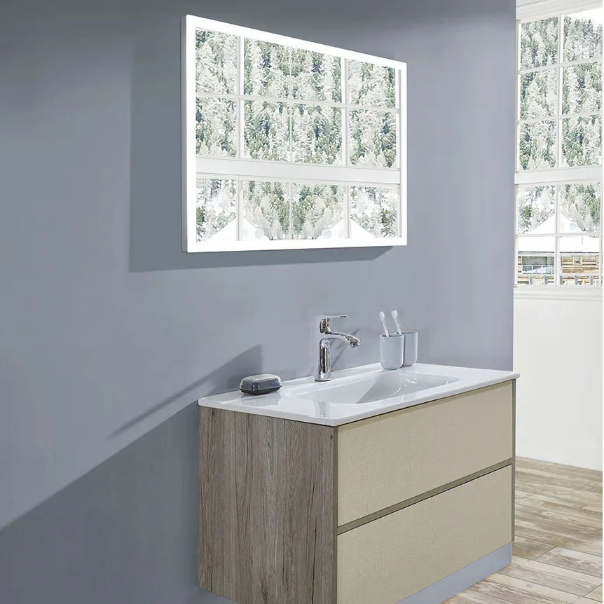 Speil LH Modern med LED Belysning