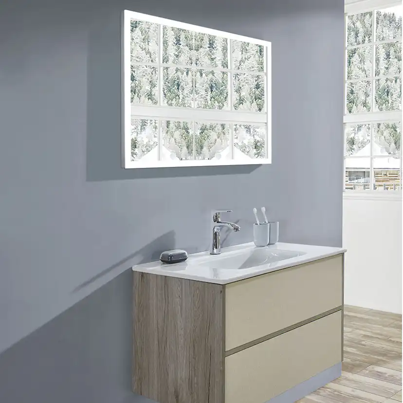 Speil LH Modern med LED Belysning