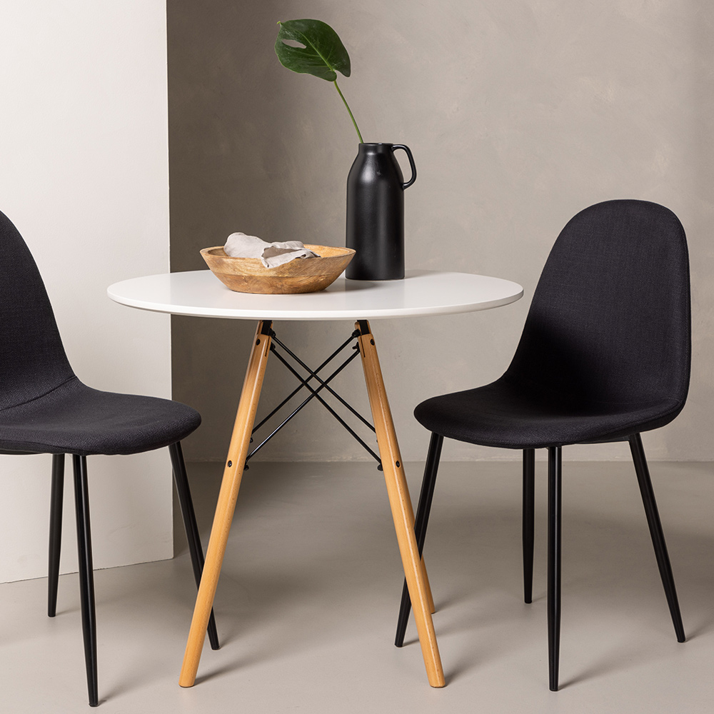 Spisegruppe Venture Home Danburi Ø 60 cm med 2 Polar Stoler