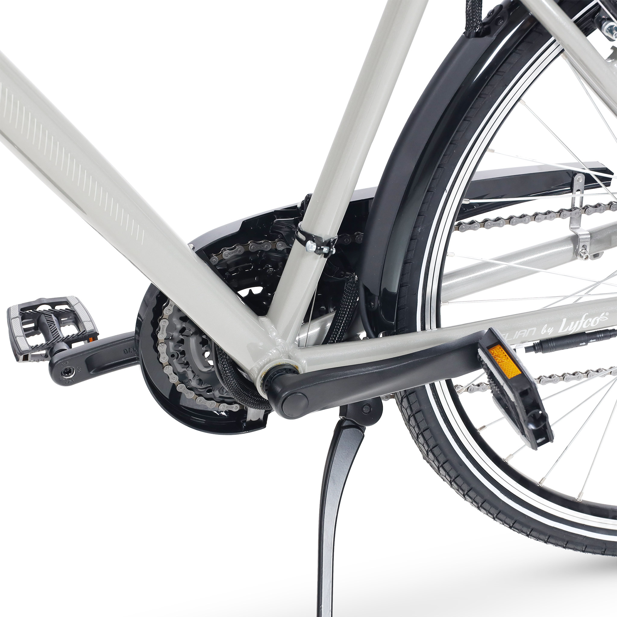 Elsykkel Lyfco Herre 28" - Elian 10,4 Ah Sølv