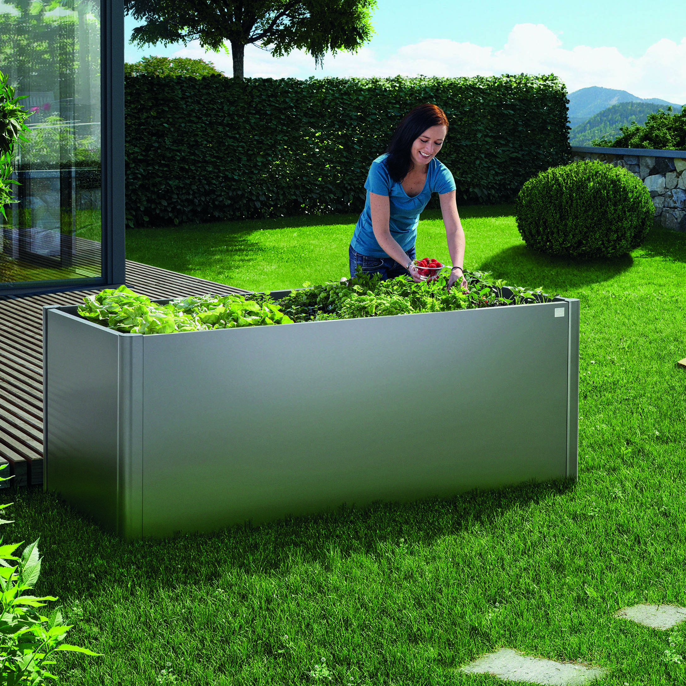 Blomsterkasse Biohort Høybed 2x1 m