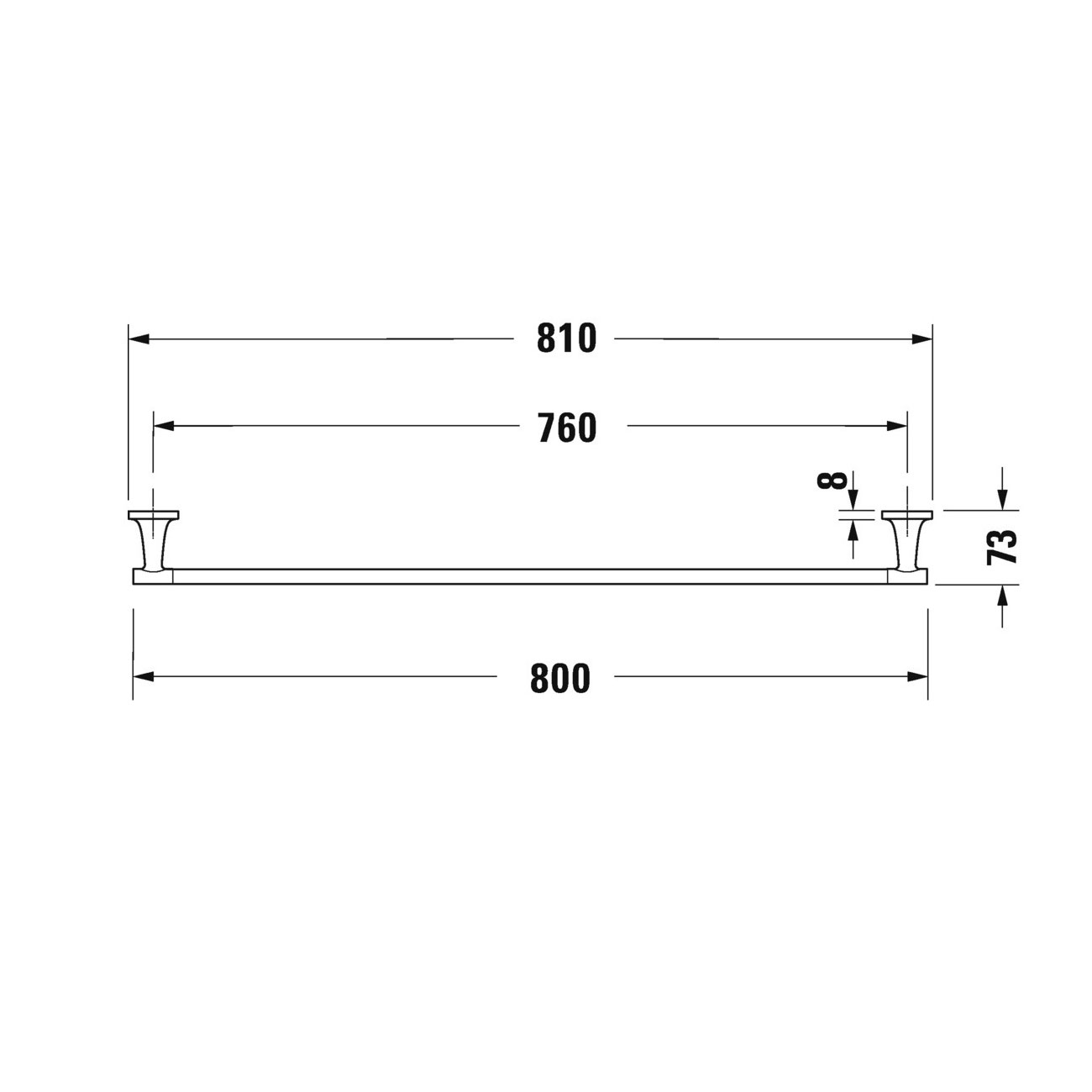 Handduksstång Duravit Starck T 00994