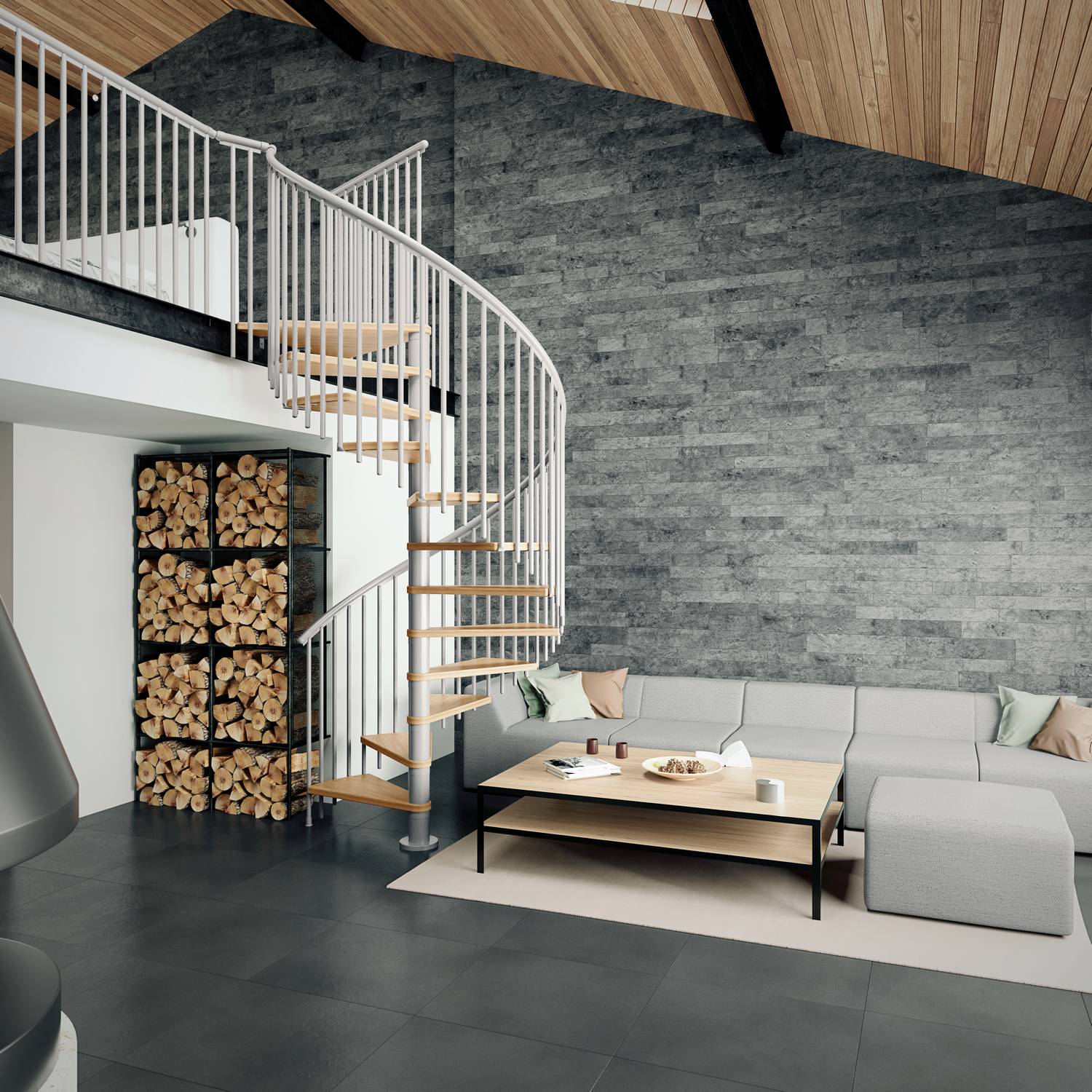 Spiraltrapp Dolle Montréal Eik Oljet Classic 5