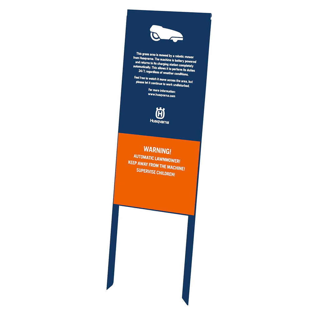 Advarselsskilt Husqvarna Robotgressklipper