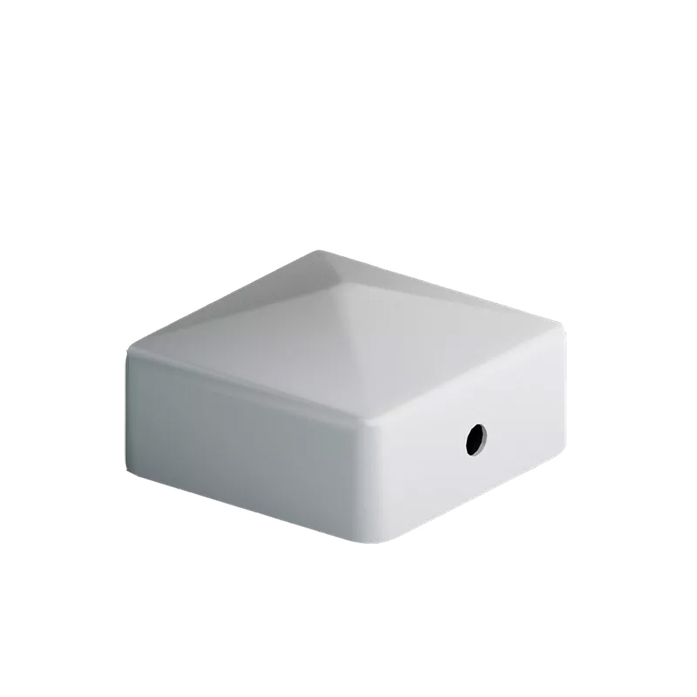 Stolplock Jabo 91x91 mm Vit