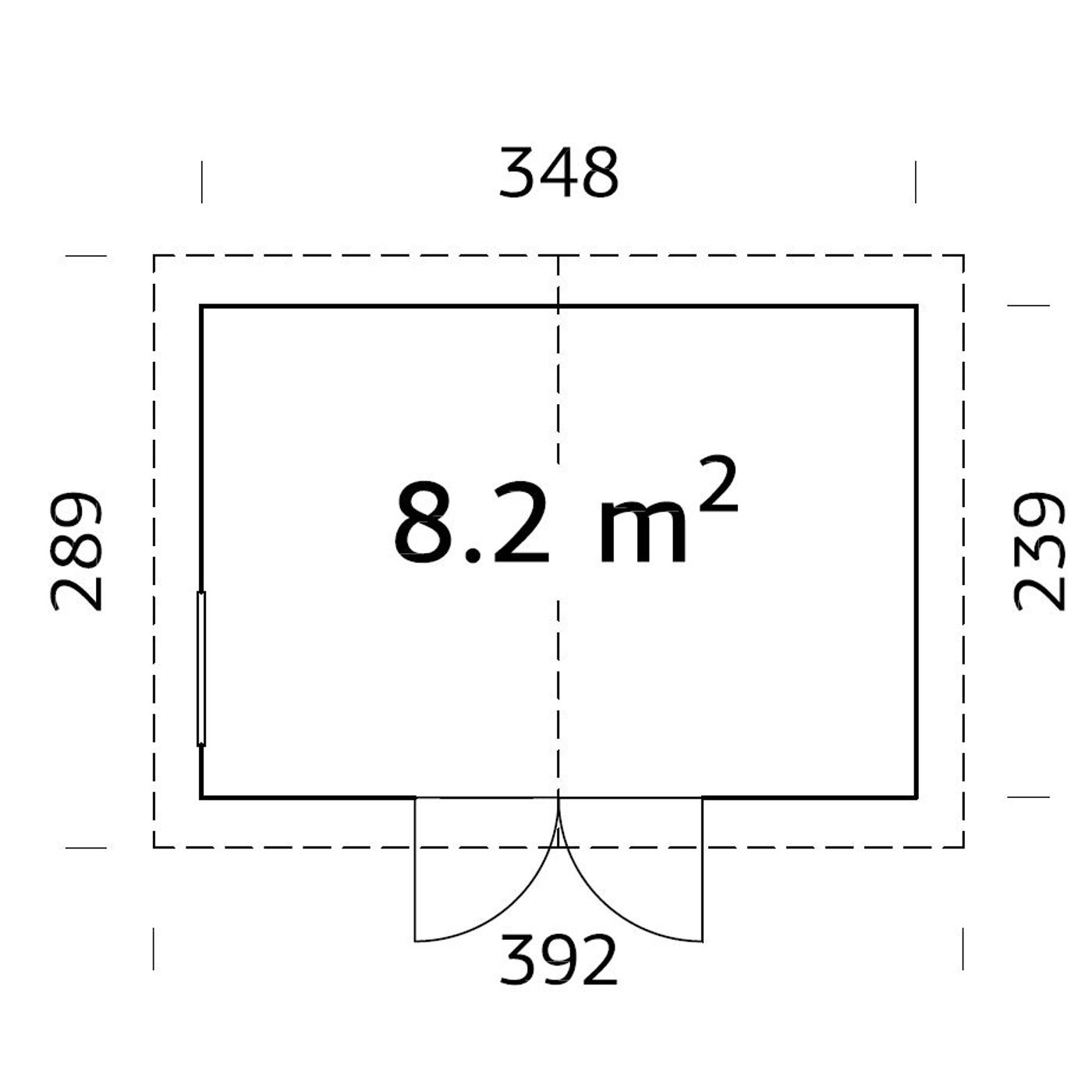 Redskapsbod Palmako Nils 8,2 m2