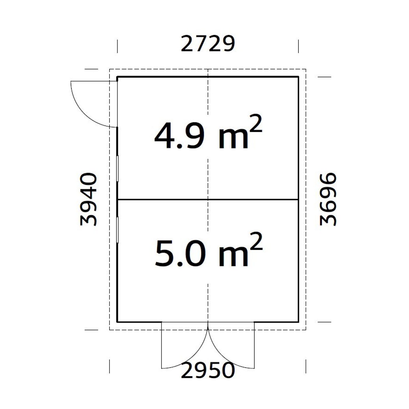 Redskapsbod Palmako Dan 10,0 m2